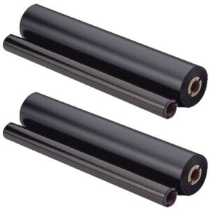 Compatible PC-202RF Thermal Ribbon Refill Rolls - Black - 2-Pack