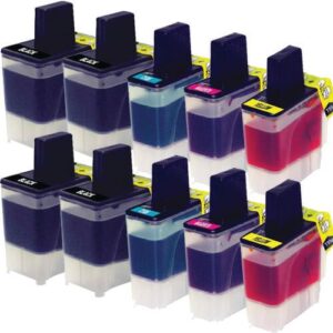 Compatible Printer Ink LC41 Cartridges 10-Pack 4 Black, 2 Cyan, 2 Magenta, 2 Yellow